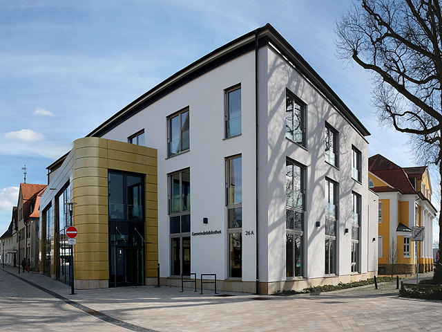 Neubau der Steinhagener Bibliothek im Ortskern